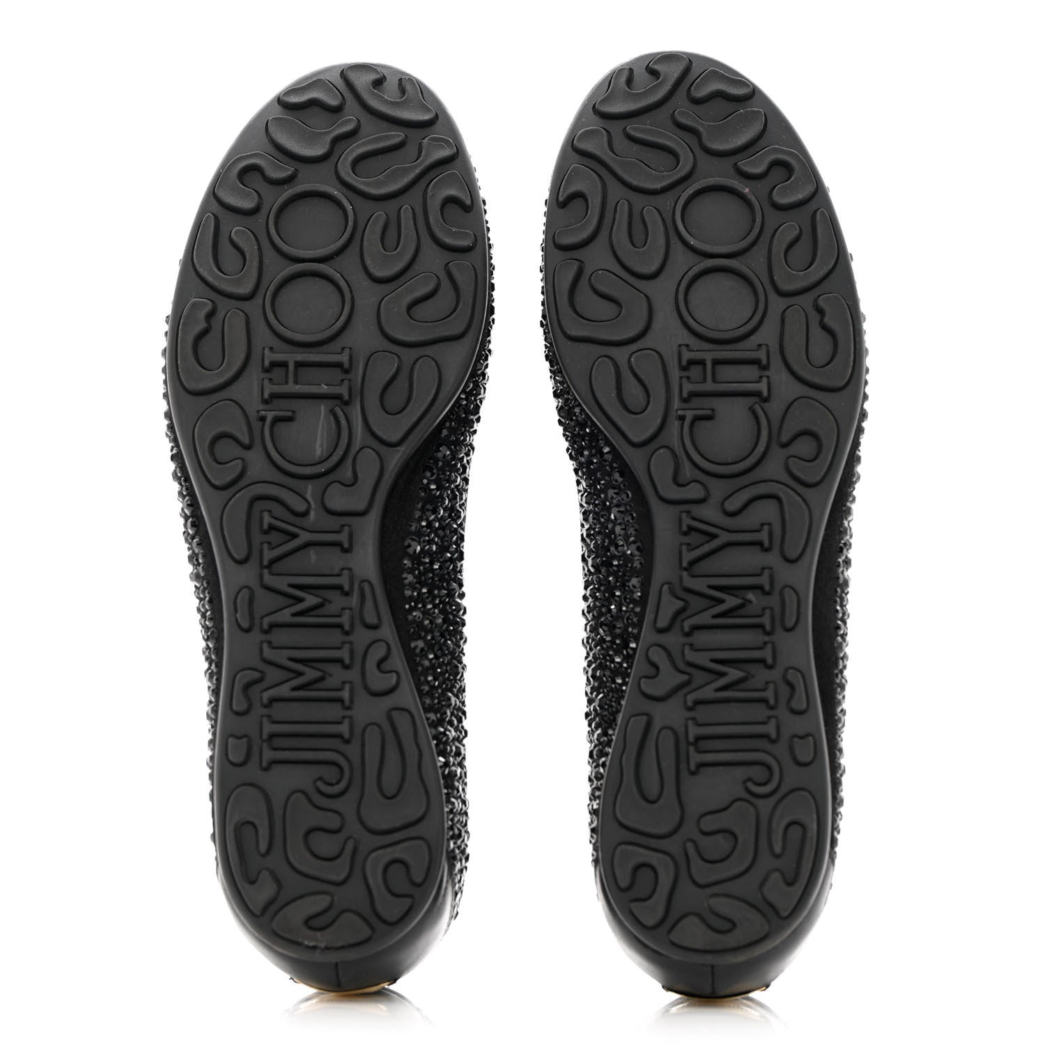 Jimmy Choo Jeweled Weber Ballet Flats 39 Black 5 of 16