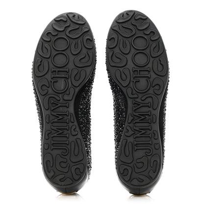 Jimmy Choo Jeweled Weber Ballet Flats 39 Black 5 of 16