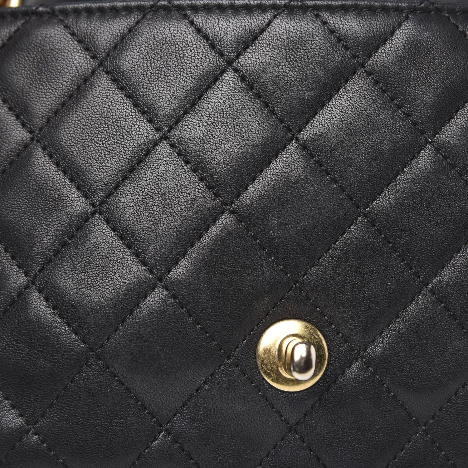 Chanel Lambskin Quilted Medium Cruise Charm Single Flap Black 16 of 16