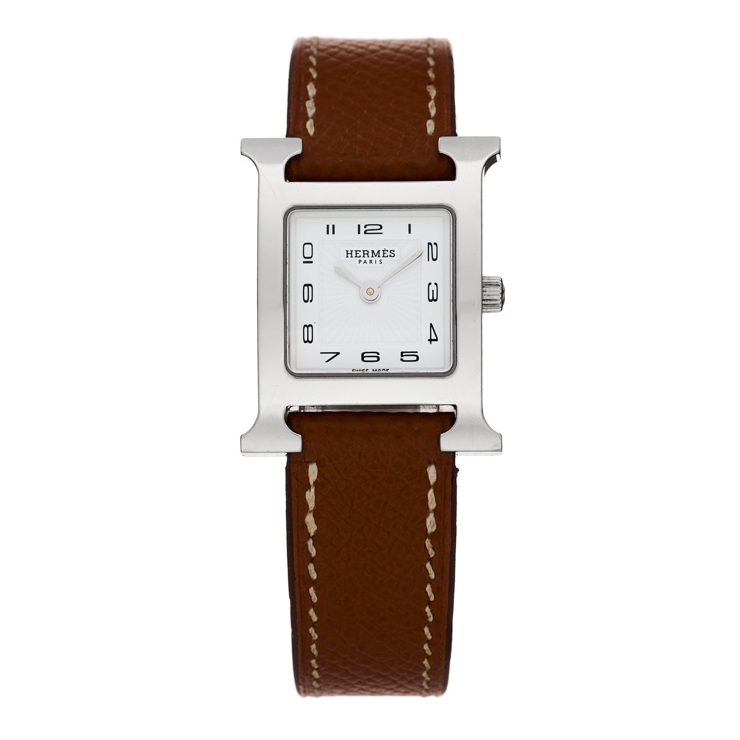 Stainless Steel Epsom 21mm Heure H Hour Quartz Watch Gold