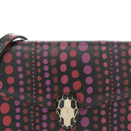 Bulgari Calfskin Snakeskin Printed Polka Dot Serpenti Forever Crossbody Bag Multicolor 6 of 9