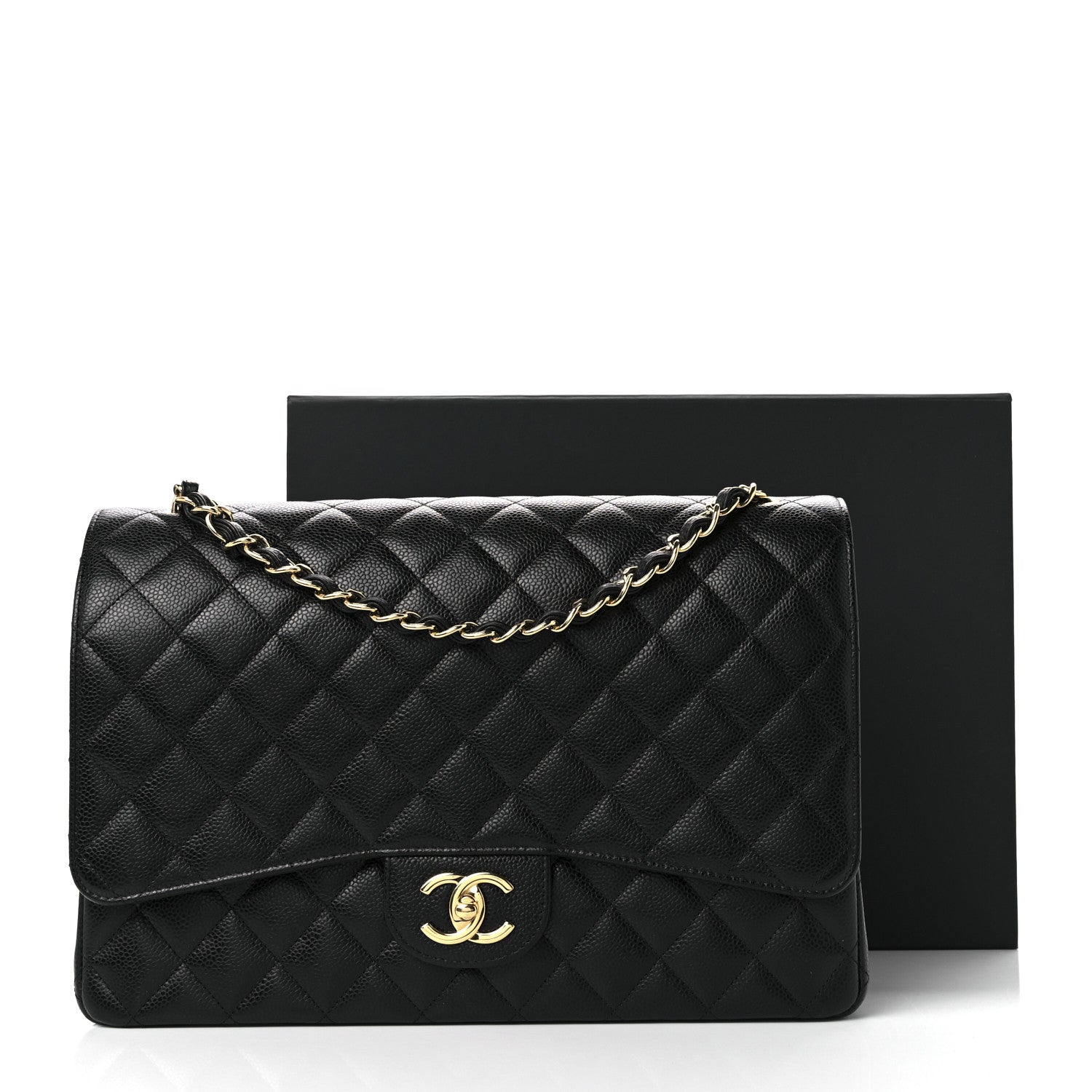 Chanel Caviar Quilted Maxi Double Flap Black 10 of 10