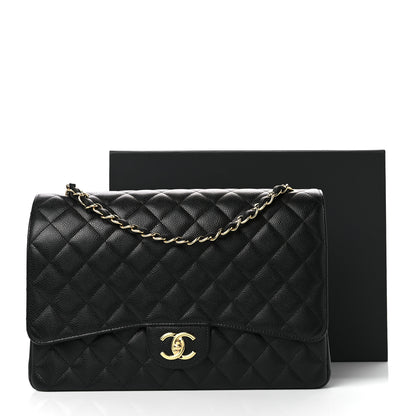 Chanel Caviar Quilted Maxi Double Flap Black 10 of 10