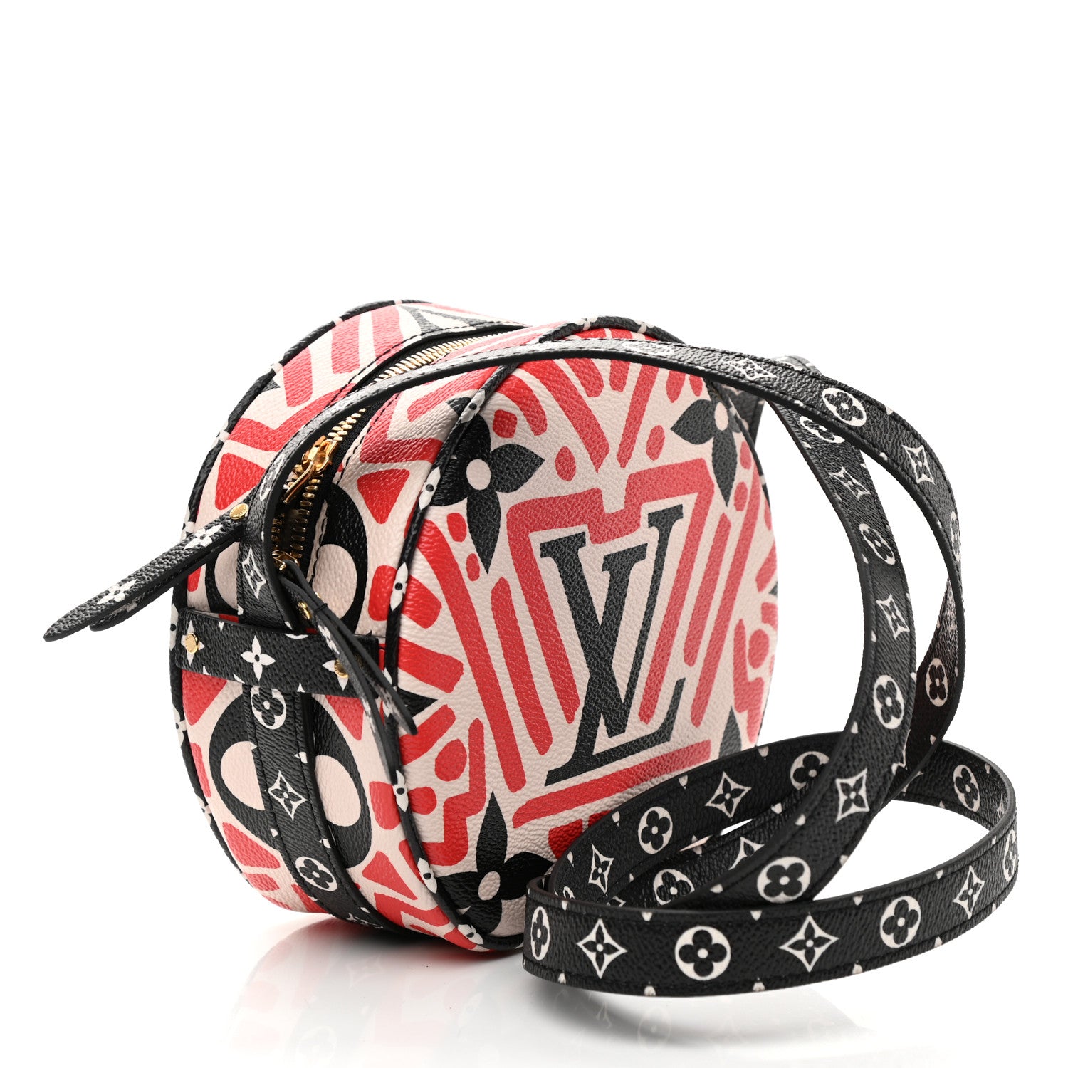 Louis Vuitton Monogram Giant Crafty Boite Chapeau Souple PM Creme Rouge Black 4 of 9