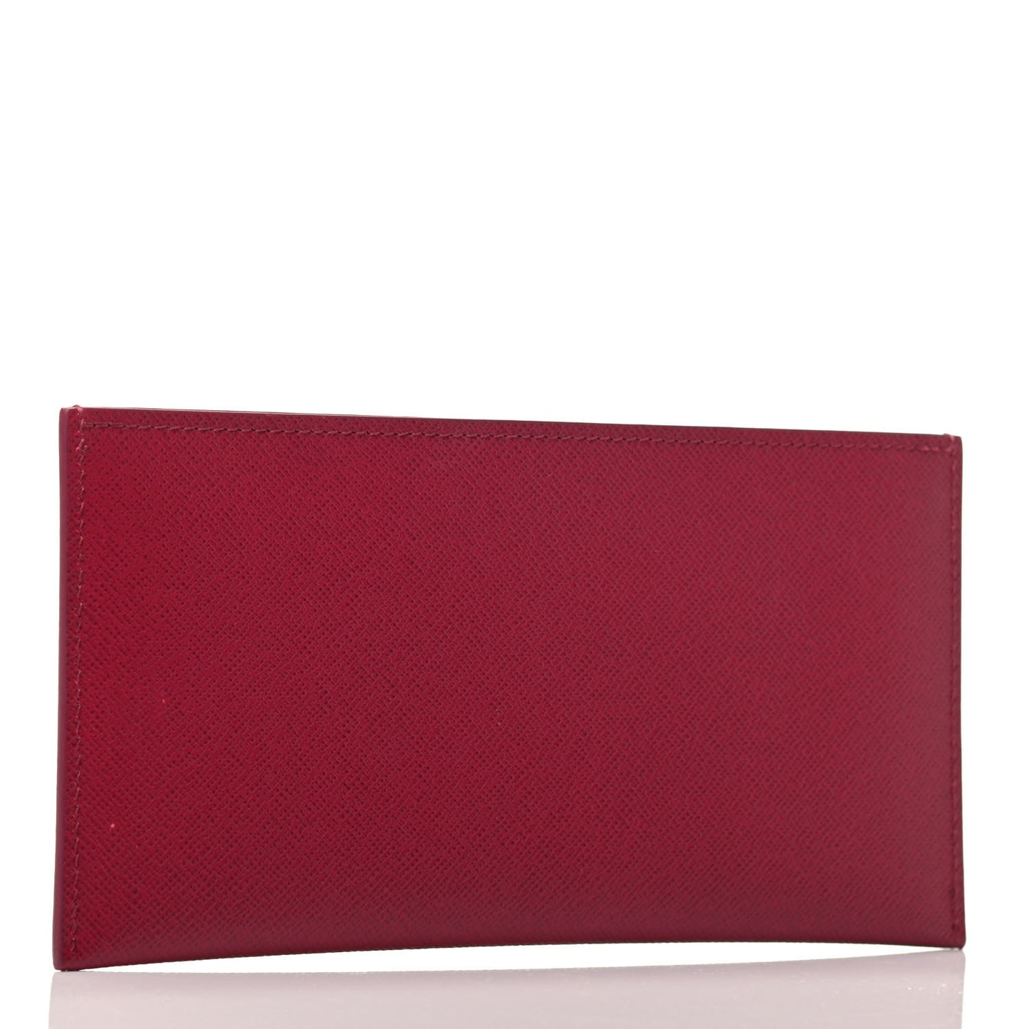 Calfskin Felicie Card Holder Insert Fuchsia