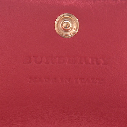 Burberry Haymarket Check Floral Print Chesam Card Case Plum Pink 6 of 14