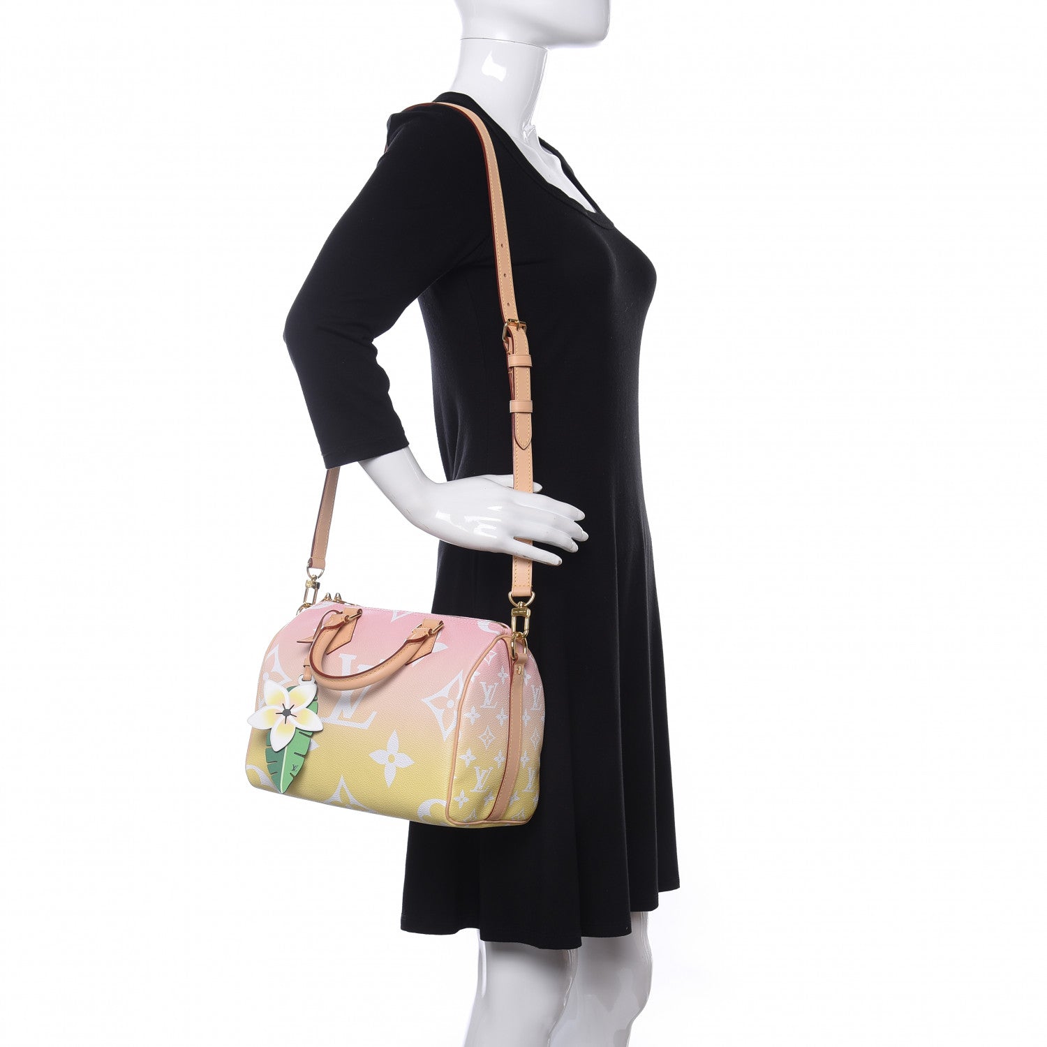 Louis Vuitton Monogram Giant By The Pool Speedy Bandouliere 25 Light Pink 2 of 10