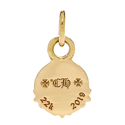 Chrome Hearts 22K Yellow Gold Peace Charm Pendant 3 of 3