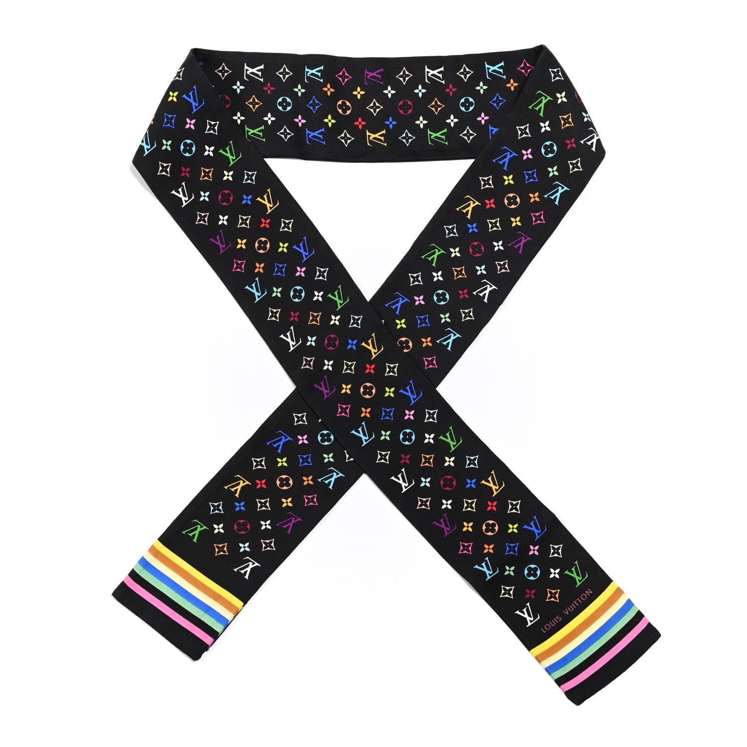 Louis Vuitton Silk Multicolor Bandeau Black 1 of 3