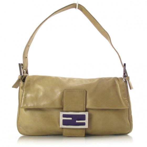 Leather Baguette Tan