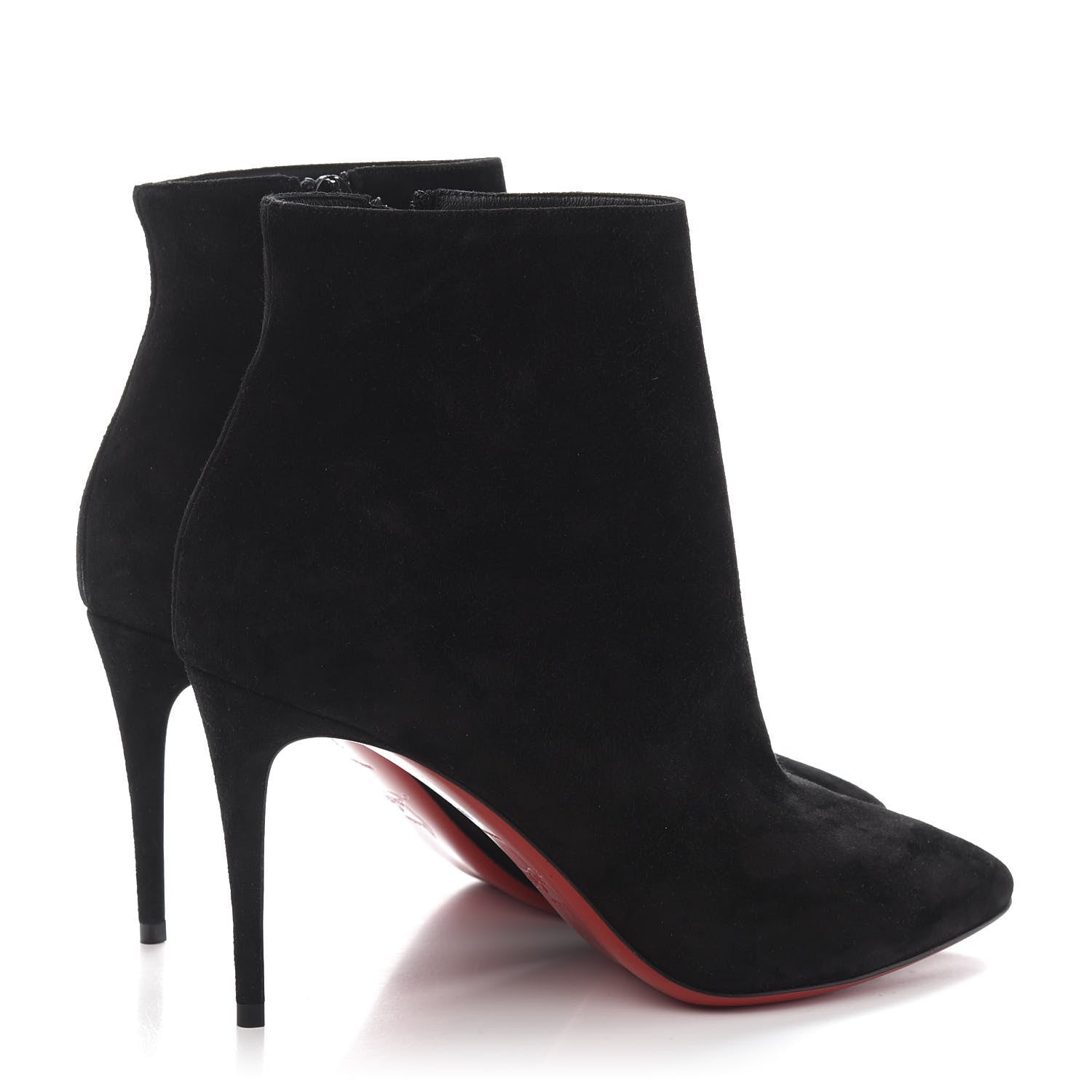 Christian Louboutin Veau Velours Eloise Booty 85 Ankle Boots 38 Black 4 of 10