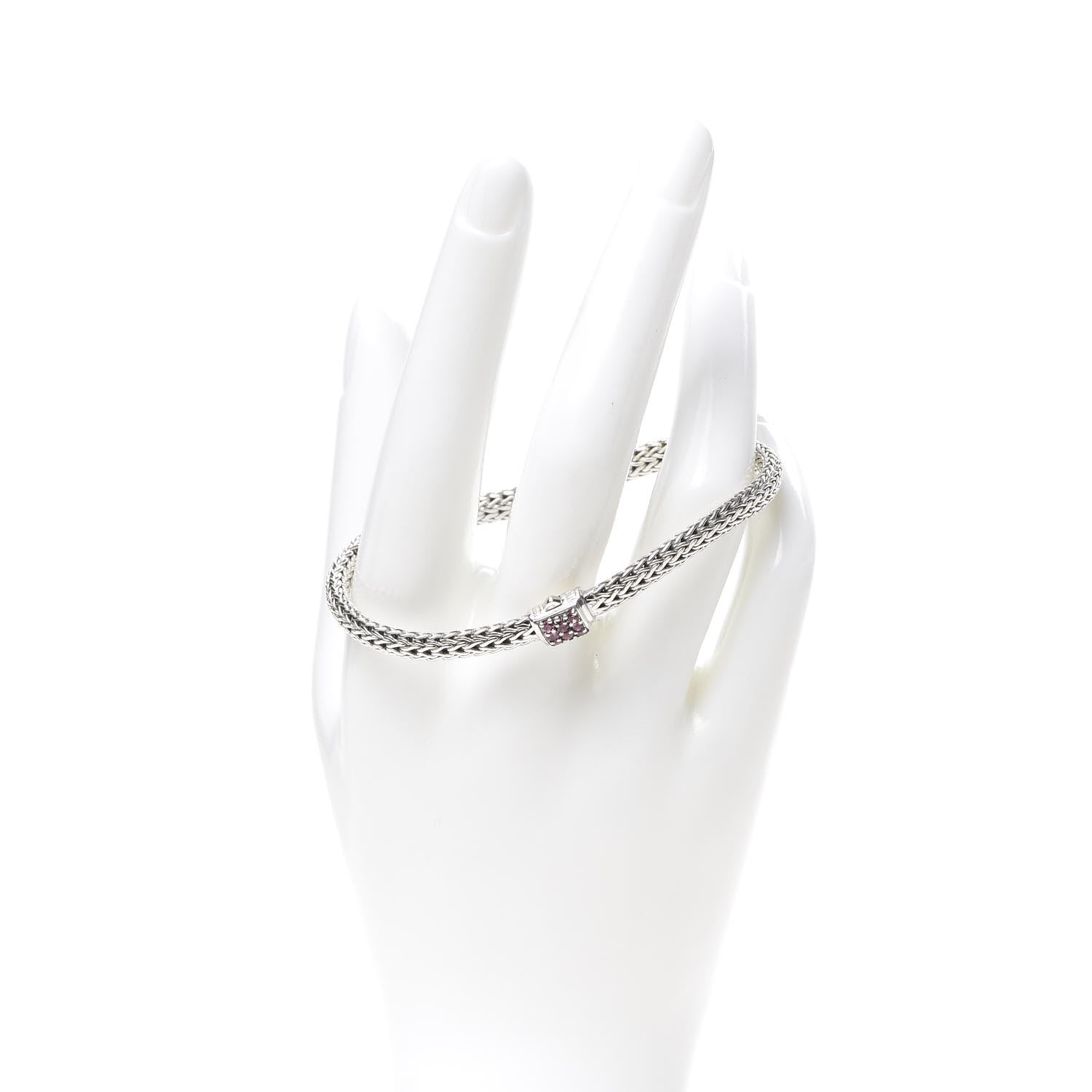 John Hardy Sterling Silver Pink Spinel 5mm Classic Chain Bracelet 2 of 4