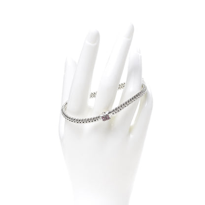 John Hardy Sterling Silver Pink Spinel 5mm Classic Chain Bracelet 2 of 4