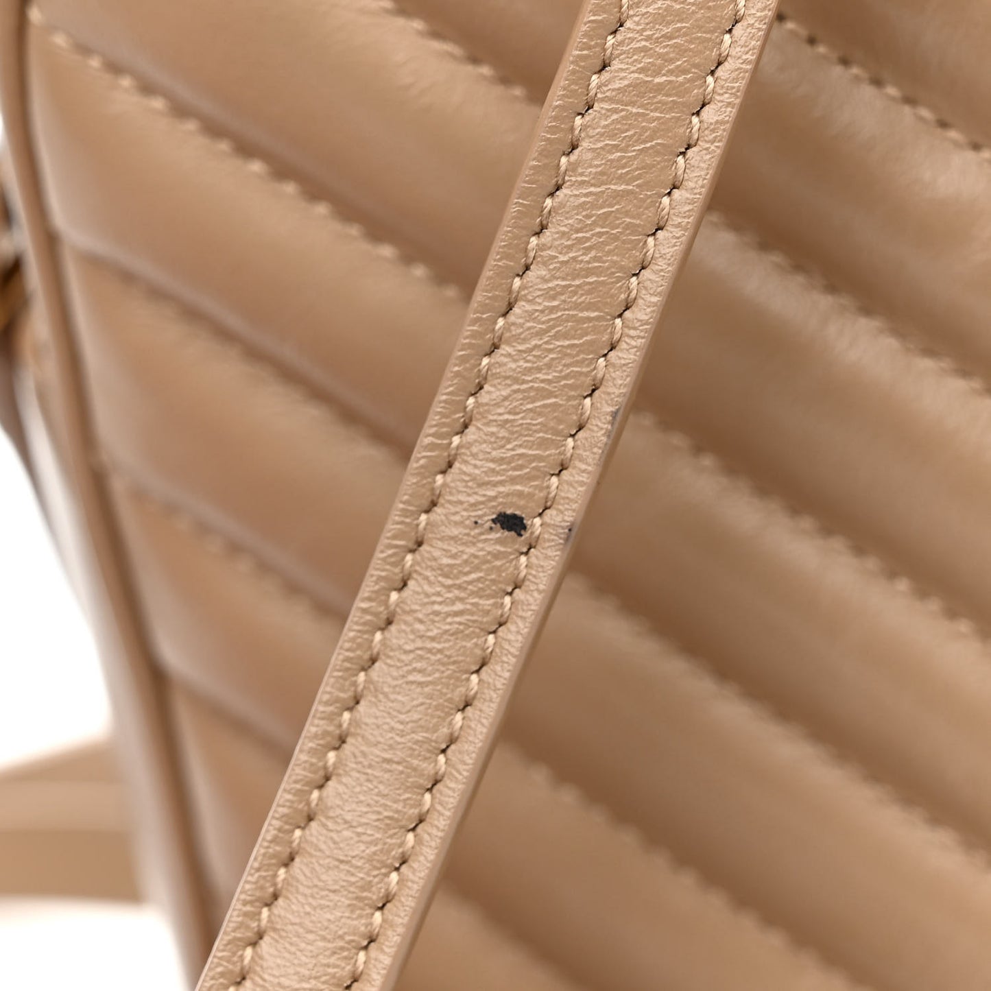 Calfskin Matelasse Monogram Lou Camera Bag Dark Beige