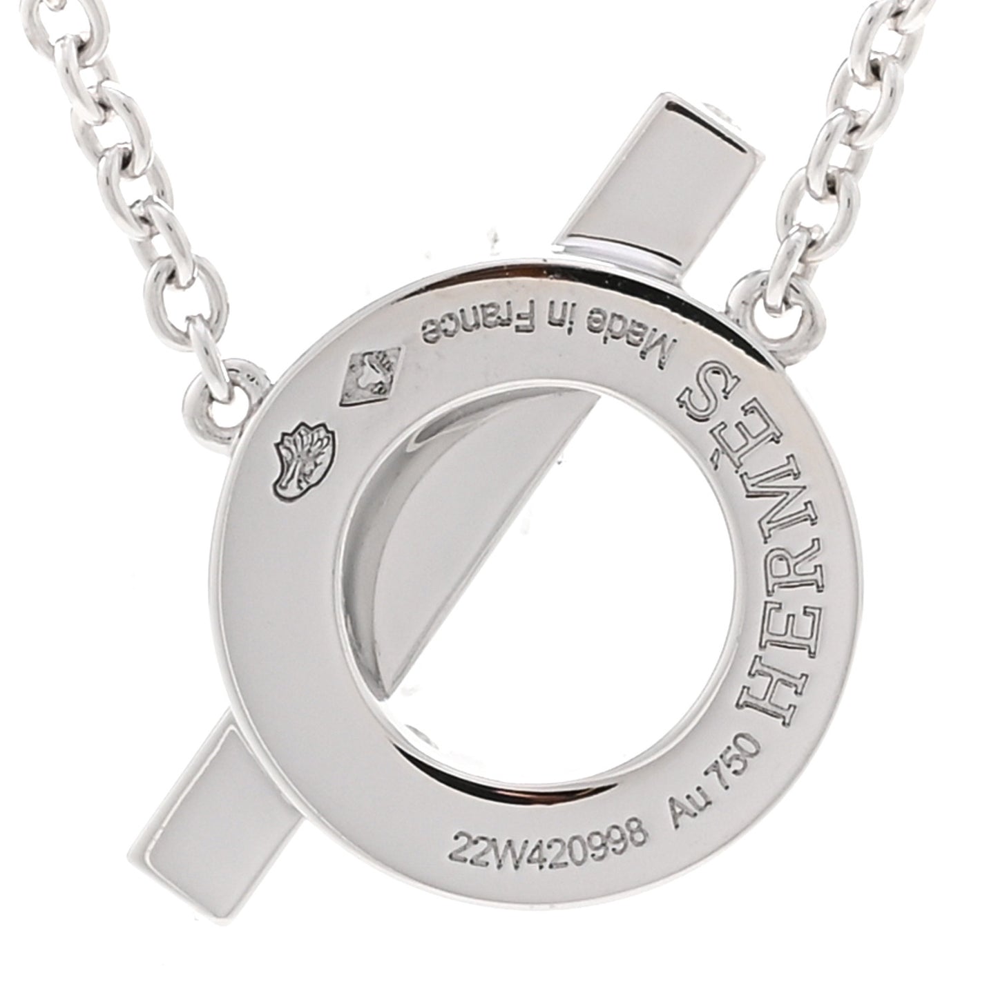 18K White Gold Diamond Finesse Pendant Necklace