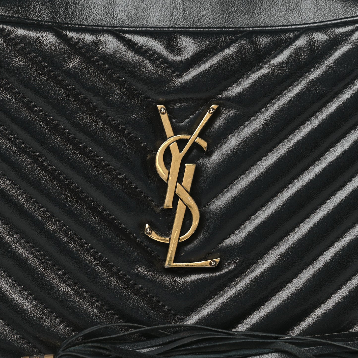 Calfskin Matelasse Monogram Lou Camera Bag Black