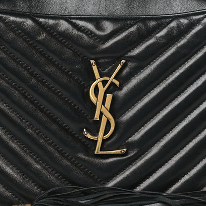 Saint Laurent Calfskin Matelasse Monogram Lou Camera Bag Black 8 of 13