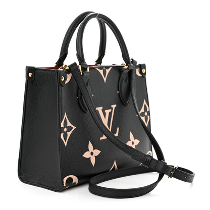 Louis Vuitton Empreinte Monogram Giant Onthego PM Black Beige 3 of 10