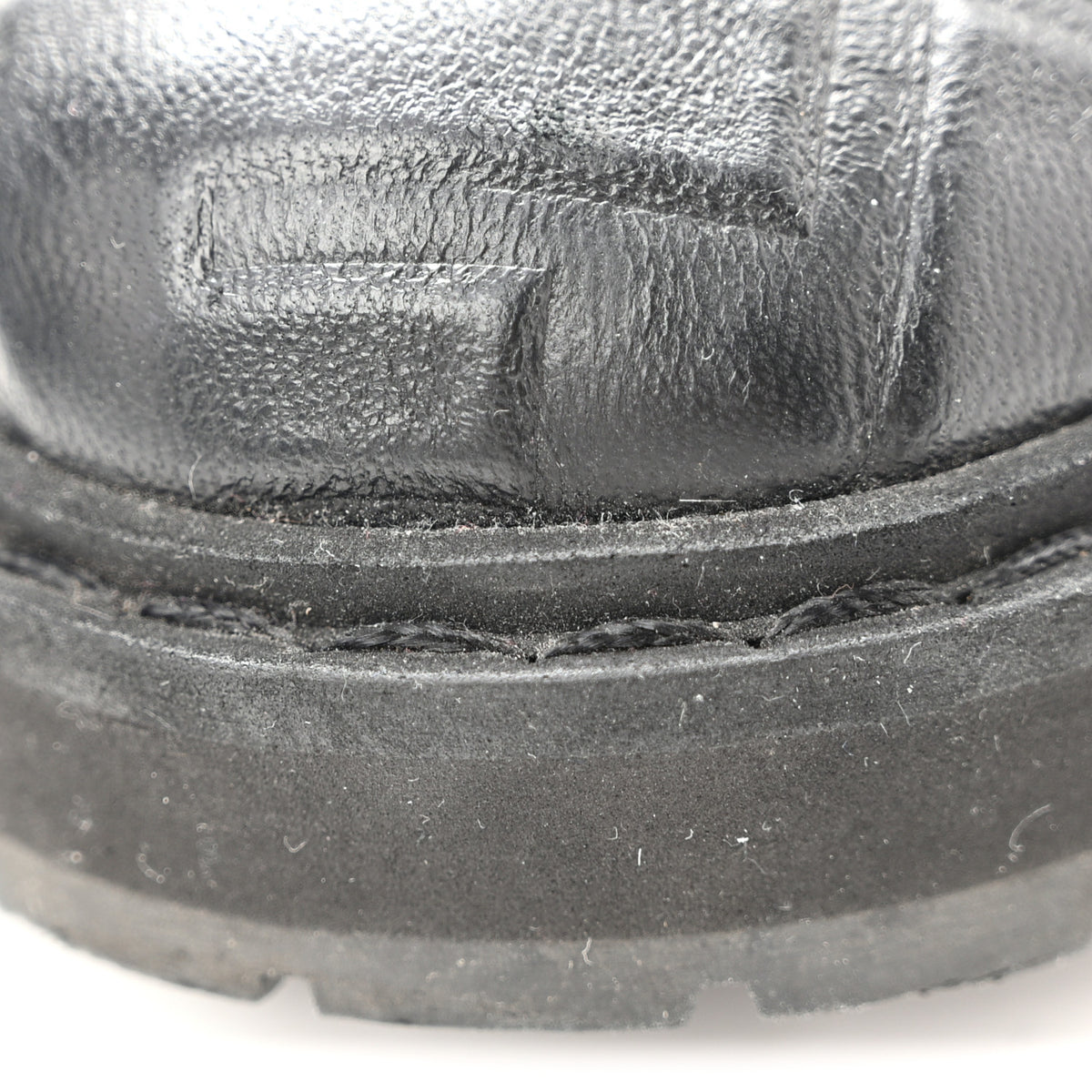 Nappa FF Embossed Womens Biker Boots 38.5 Black