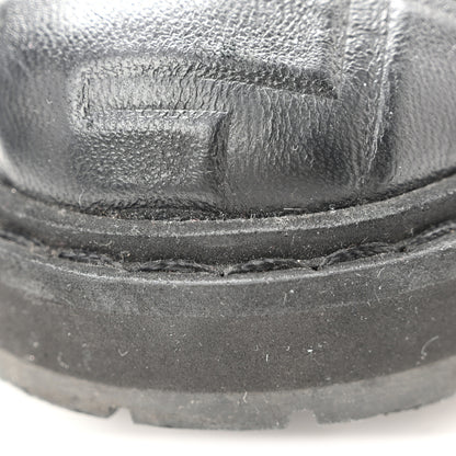 Fendi Nappa FF Embossed Womens Biker Boots 38.5 Black 9 of 11
