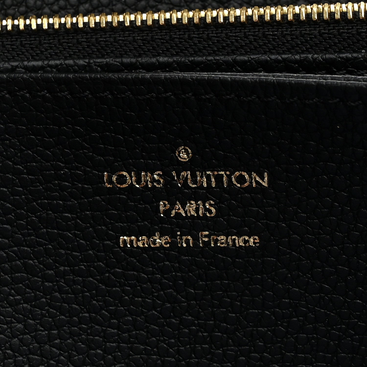 Louis Vuitton Empreinte Monogram Giant Zippy Wallet Black Beige 6 of 8