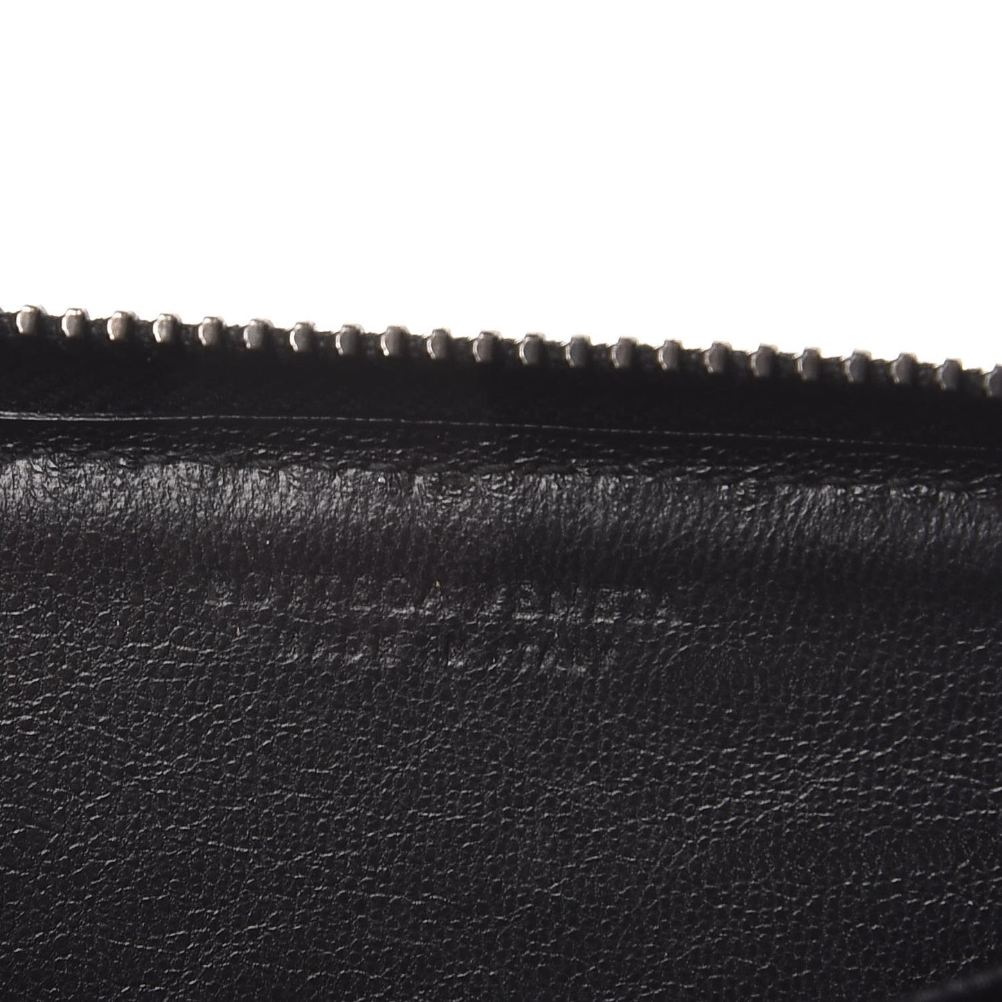 Nappa Intrecciato Zip Around Coin Purse Black