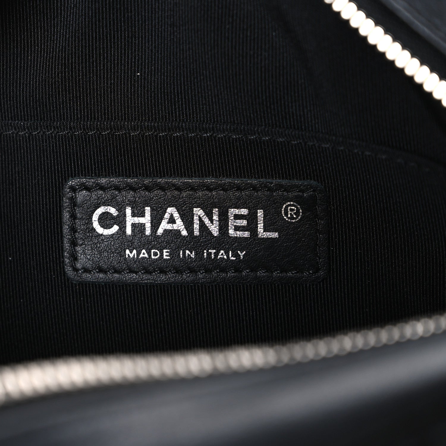 Chanel Calfskin Diagonal Chevron Quilted Tassel Camera Case Black 6 of 10