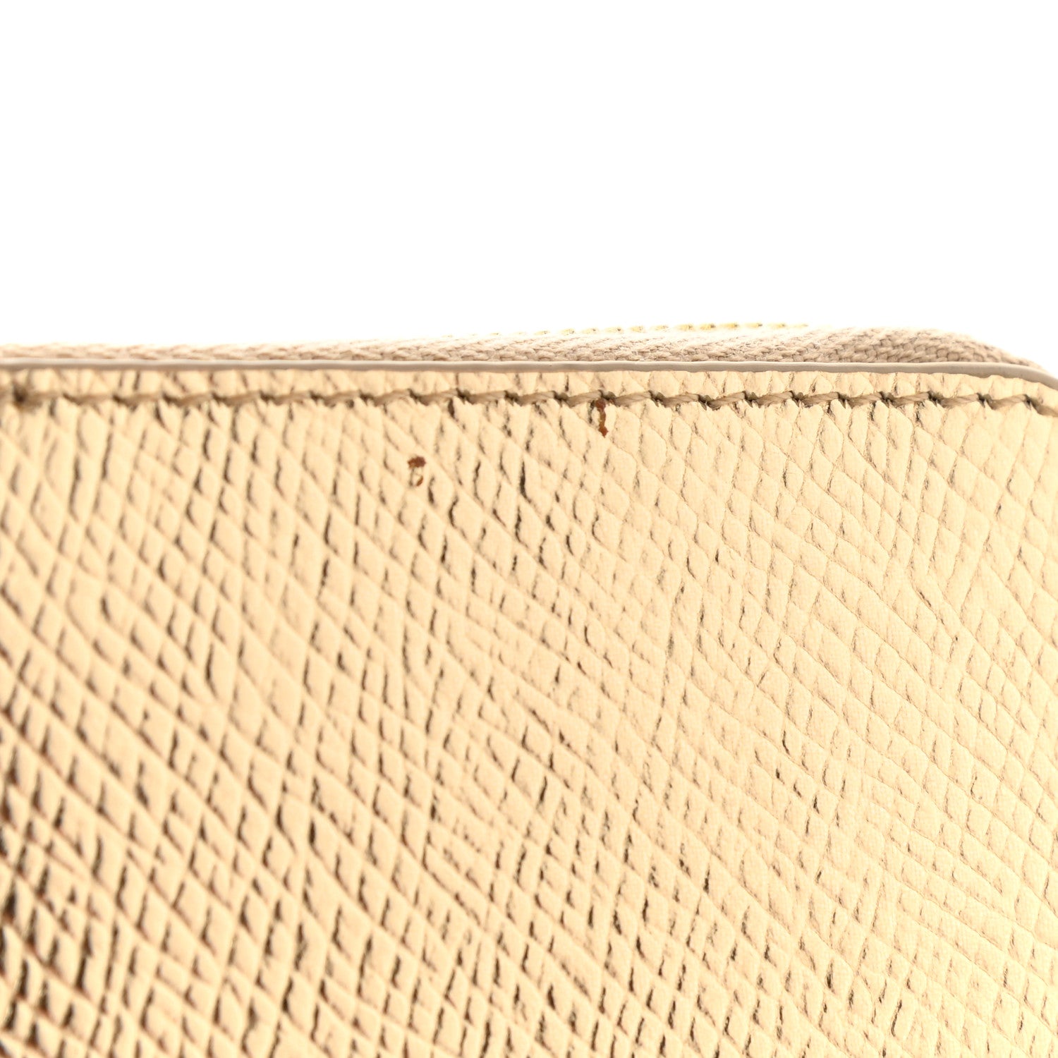 Celine Laminated Grained Calfskin Compact Zipped Wallet Gold 10 of 10