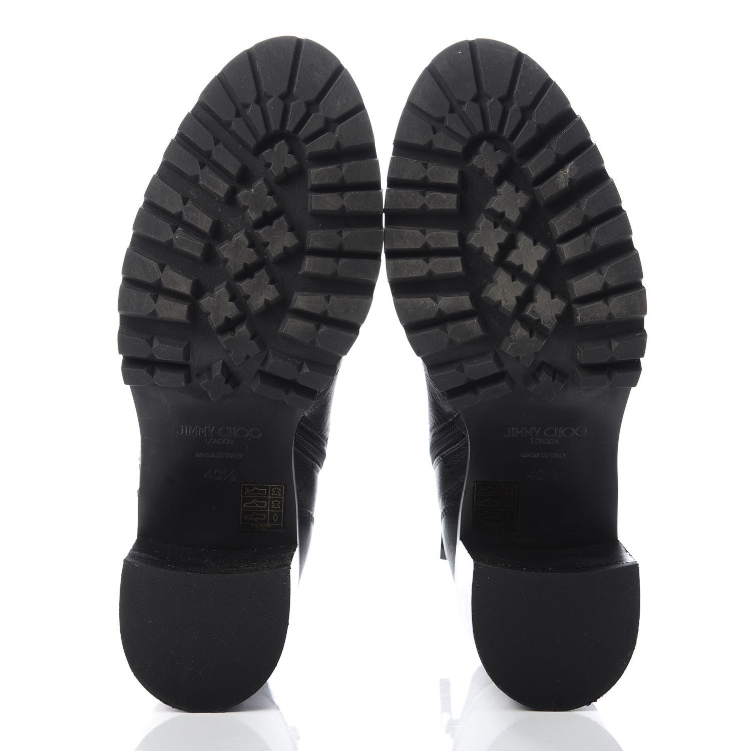 Jimmy Choo Grainy Calfskin Cruz 65 Ankle Booties 40.5 Black 5 of 8