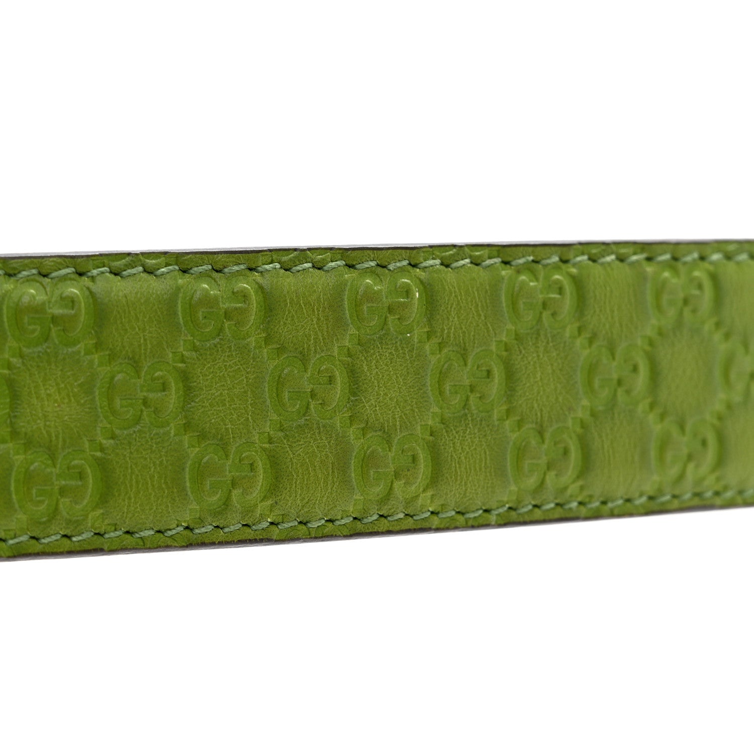 Gucci Microguccissima Calfskin Belt 90 36 Green 8 of 8