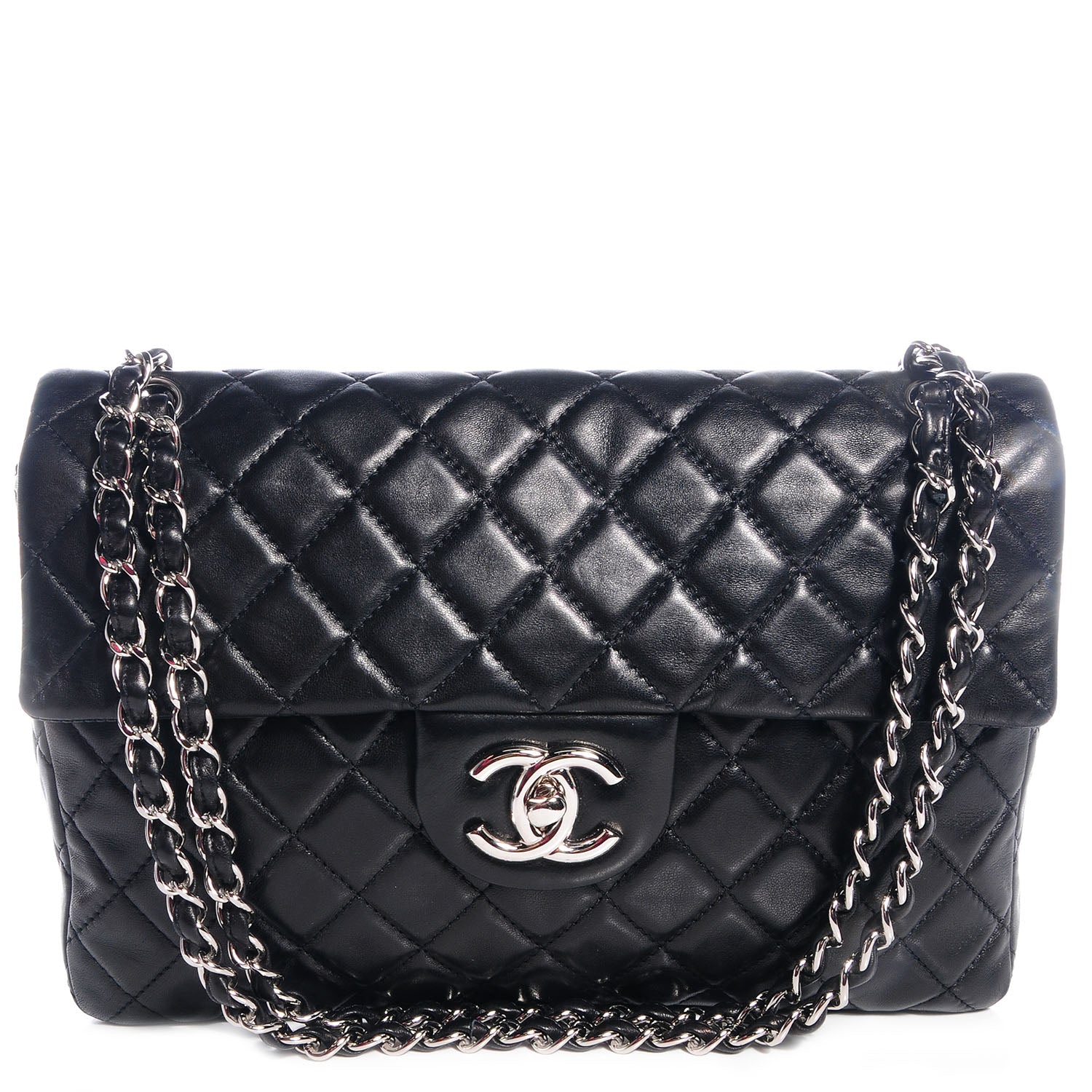 Chanel Lambskin Maxi Single Flap Black 1 of 9