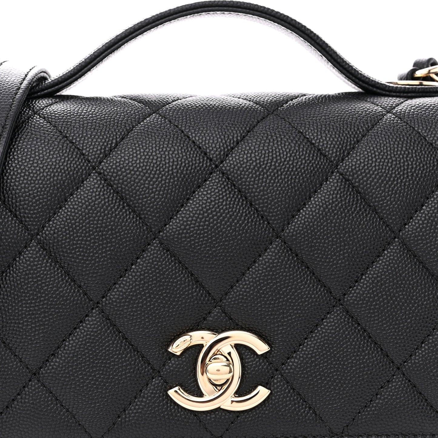 Caviar Quilted Medium Business Affinity Flap Black