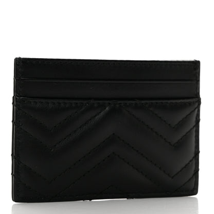 Gucci Calfskin Matelasse GG Marmont Card Holder Black 3 of 6