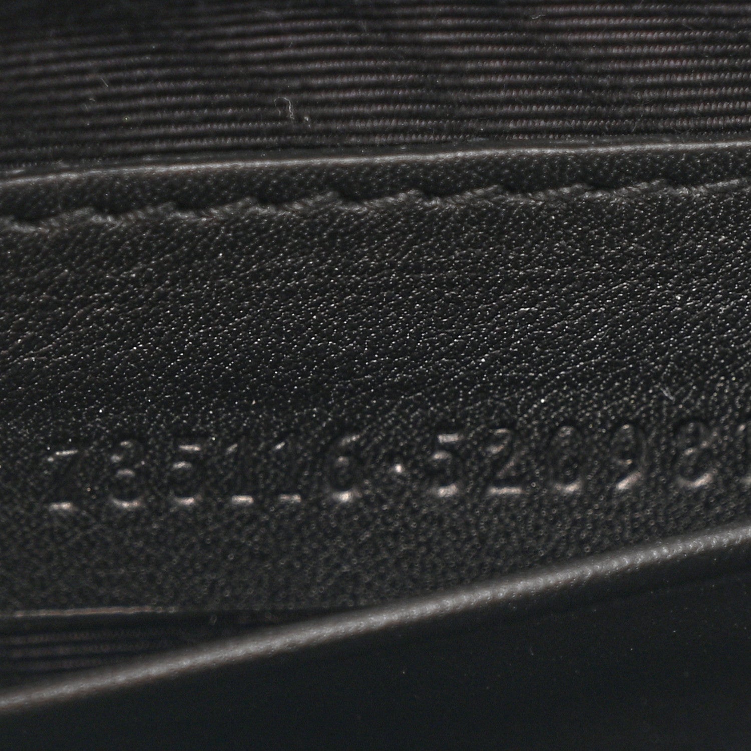 Gucci Sequin Lizard Embossed GG Mini Bamboo 1947 Top Handle Chain Bag Black White 7 of 12
