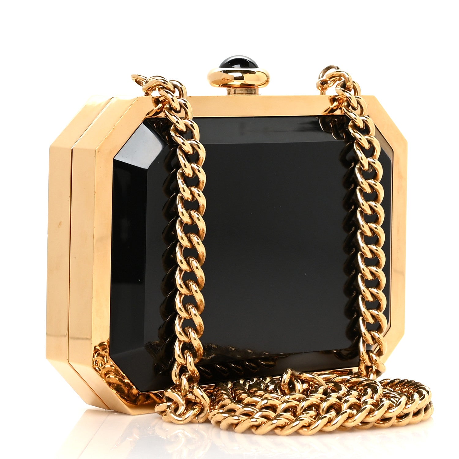 Chanel Plexiglass Premiere Minaudiere Clutch Black 2 of 10