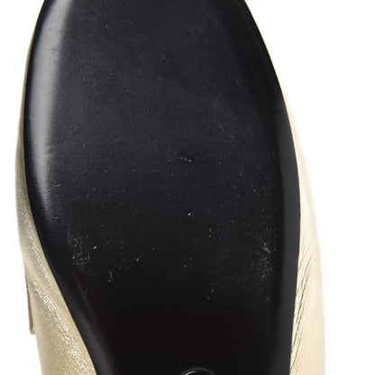 Chanel Metallic Lambskin Chain Braided Mules 39.5 Light Gold 9 of 10