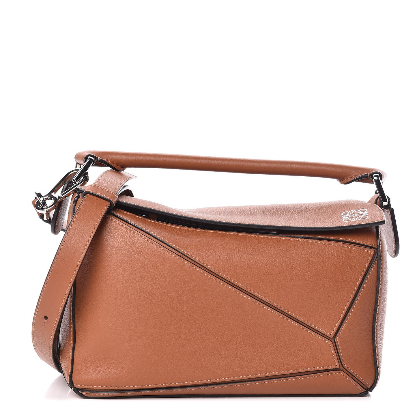 Calfskin Small Puzzle Bag Tan