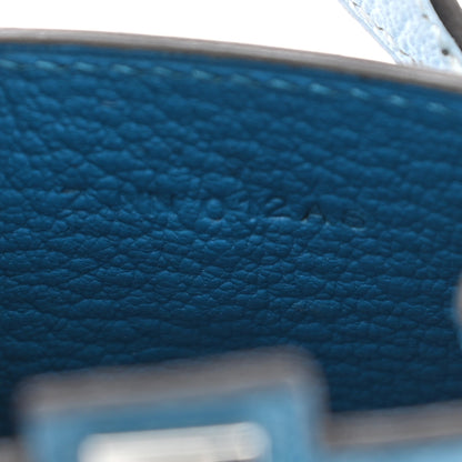 Hermes Tadelakt Chevre Mysore Kelly Quelle Idole Bag Charm Bleu Izmir Jaune Bourgeon Bleu Brume Vert Bosphore 4 of 5