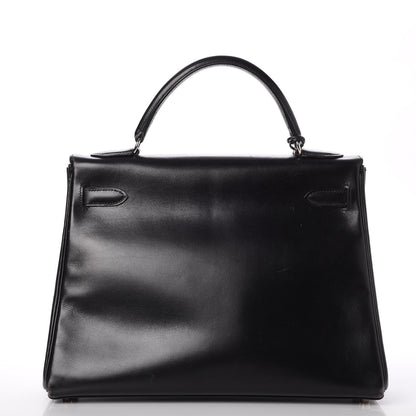 Hermes Box Kelly Retourne 32 Black 6 of 45