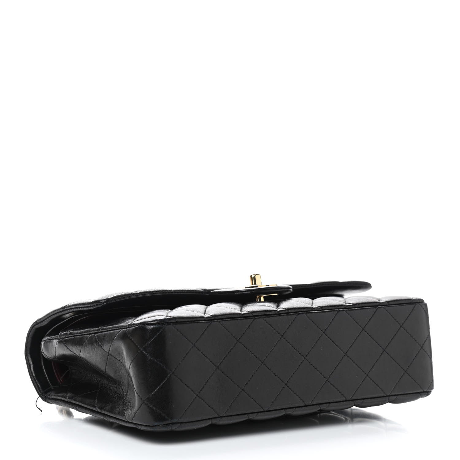 Chanel Lambskin Quilted Medium Double Flap Black 3 of 10