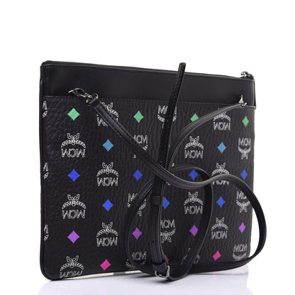 MCM Skyoptic Visetos Crossbody Pouch Spectrum Diamond Black 2 of 14