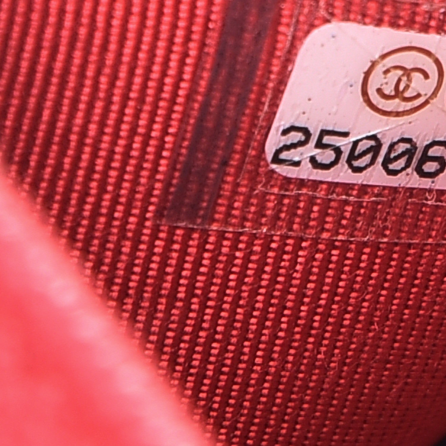 Chanel Caviar Chevron Quilted Card Holder Wallet Dark Pink 8 of 8