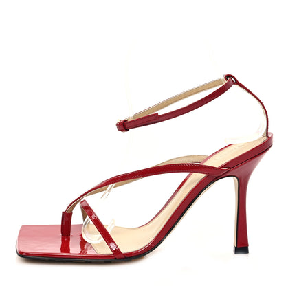 Bottega Veneta Patent Stretch Multi Strap 90mm Sandals 39 Hollyhock 1 of 7
