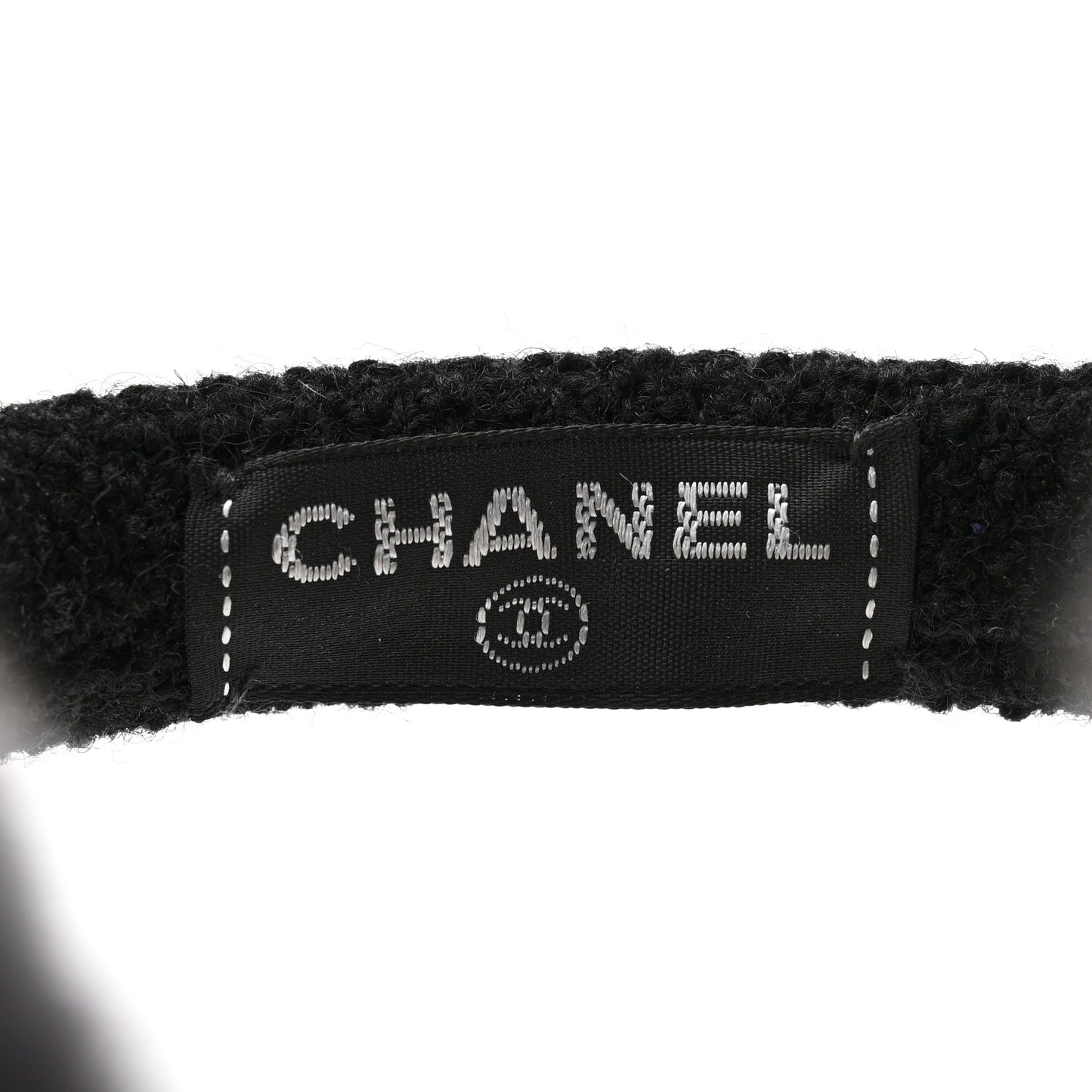 Rabbit Fur Tweed Cameilla Ear Muffs Black Grey
