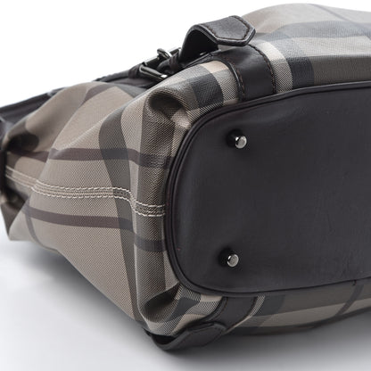 Burberry Smoked Check Small Northfield Tote Black 5 of 10