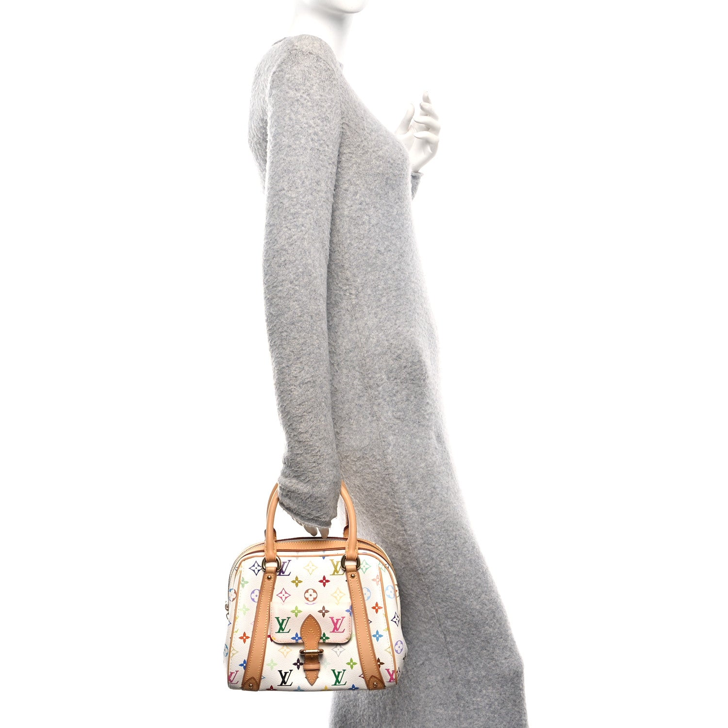 Louis Vuitton Monogram Multicolor Priscilla White 2 of 9