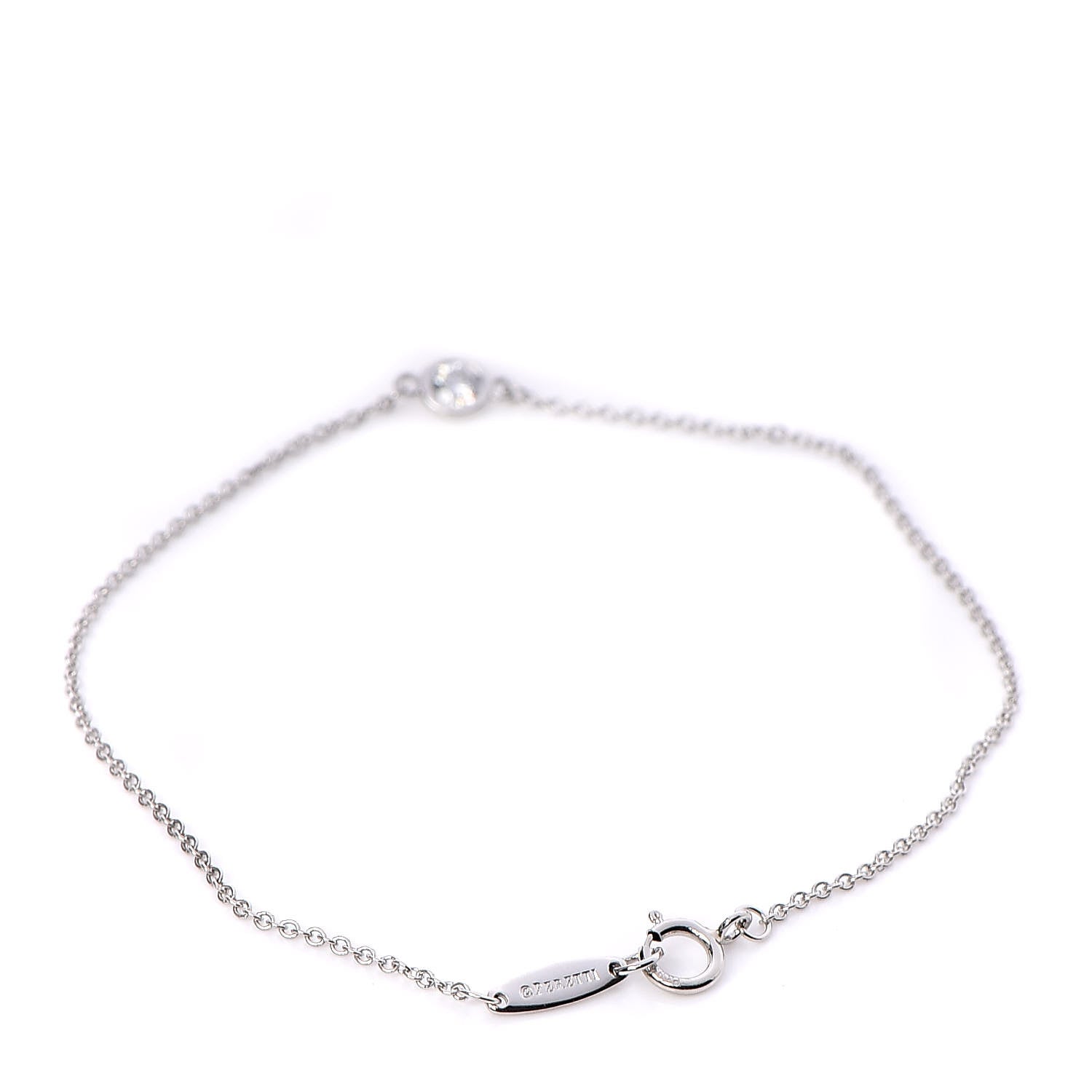Tiffany Platinum Diamond .14ct Elsa Peretti Diamonds by the Yard Bracelet 3 of 6