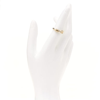 Tiffany 18K Yellow Gold Diamond Infinity Ring 53 6.25 2 of 5