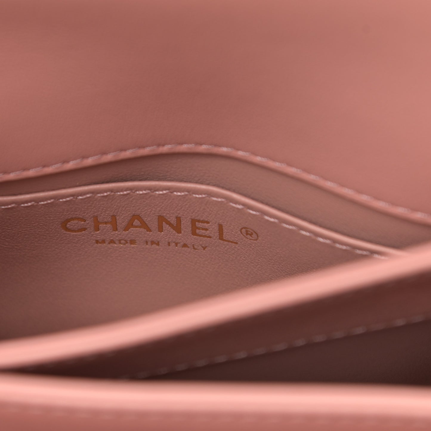Calfskin Quilted Small Top Handle Flap Pink
