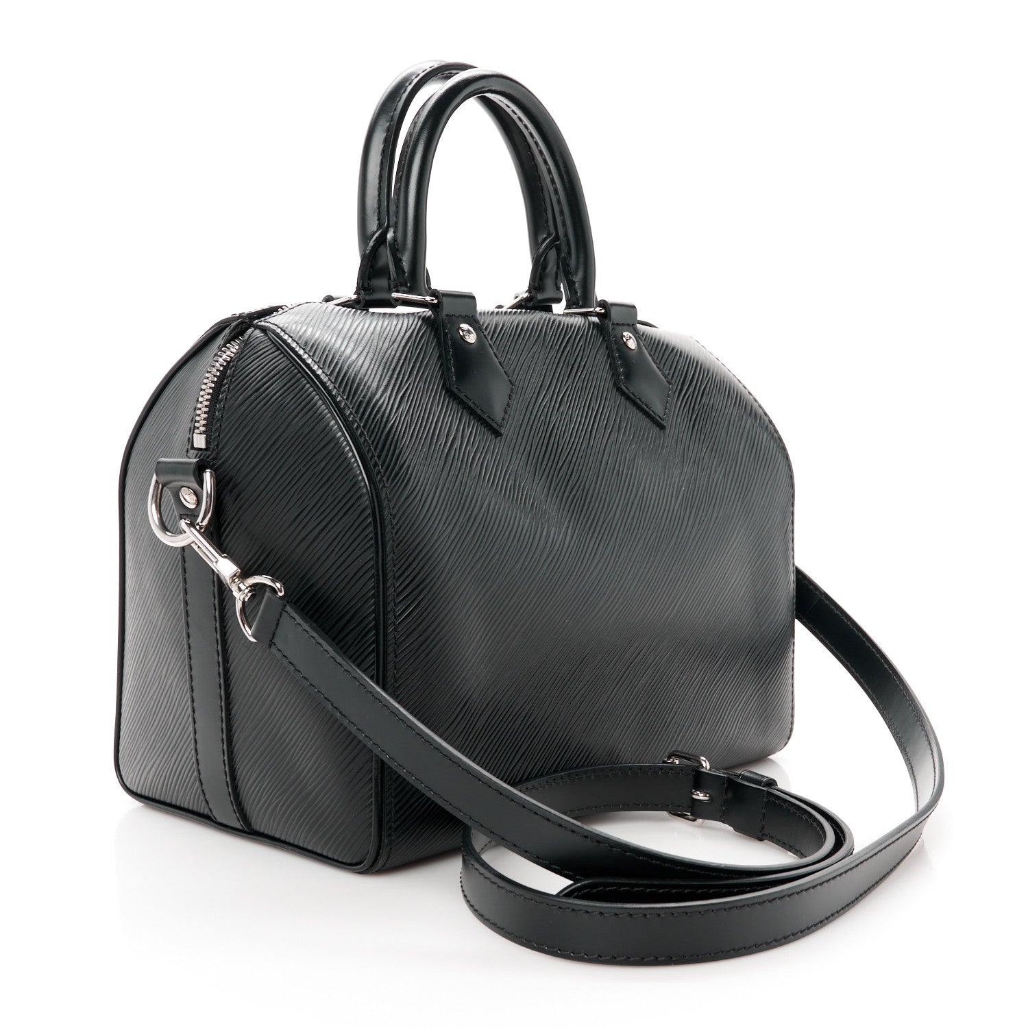 Louis Vuitton Epi Speedy Bandouliere 25 Black 3 of 14